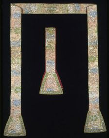 Stole, Maniple, Pair of Amice, Spain, Late 17th/early 18th century. Creator: Unknown