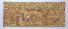 Stole with the Martyrdom of St. Catherine, German, ca. 1200. Creator: Unknown