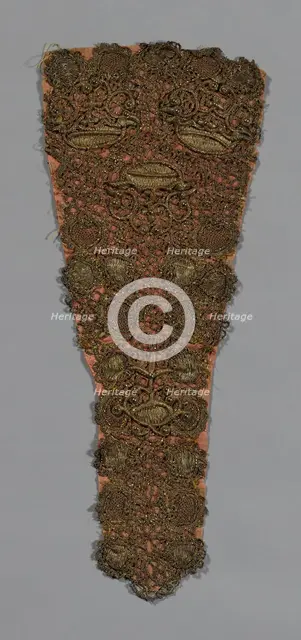 Stomacher, Norway, 18th century. Creator: Unknown.