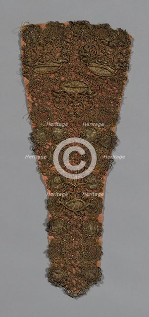 Stomacher, Norway, 18th century. Creator: Unknown.