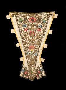 Stomacher, British, ca. 1720. Creator: Unknown