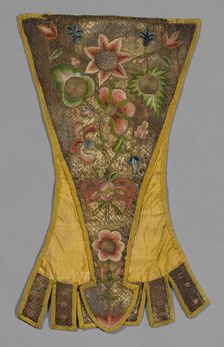 Stomacher, England, 17th century. Creator: Unknown