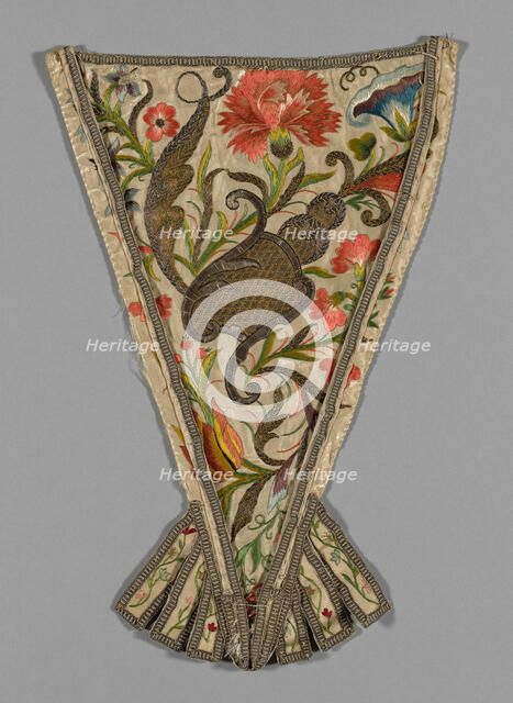 Stomacher, France, 18th century. Creator: Unknown.