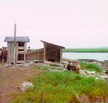 Stone crusher, Beloomut, 1912. Creator: Sergey Mikhaylovich Prokudin-Gorsky
