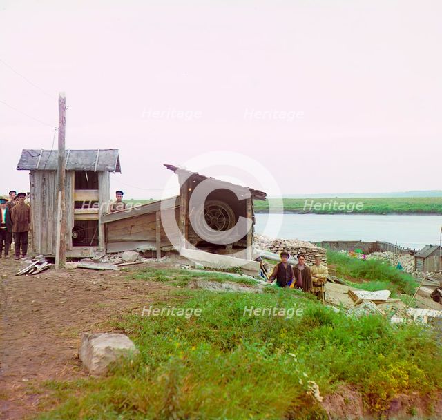 Stone crusher, Beloomut, 1912. Creator: Sergey Mikhaylovich Prokudin-Gorsky.