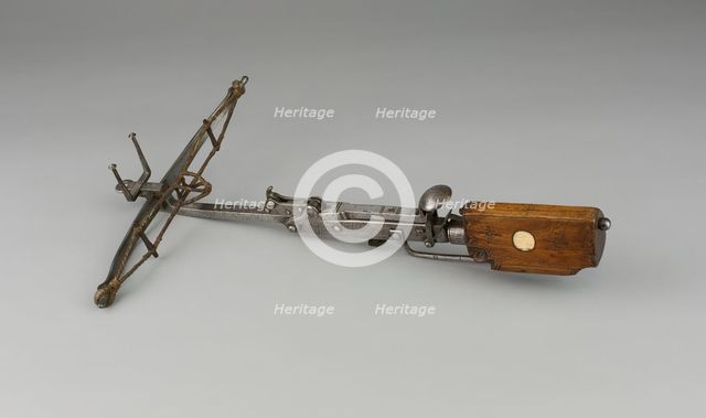 Stone Crossbow with Spanner for a Child, Germany, c. 1700. Creator: Unknown.