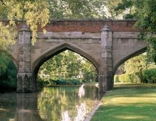 Stone bridge over the moat of Eltham Palace, Greenwich, London, 2004