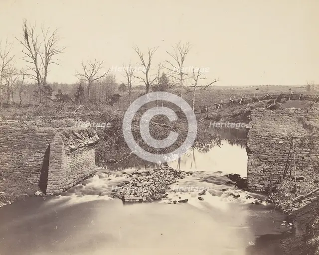 Stone Bridge - Bull Run, 1862. Creator: Mathew Brady.