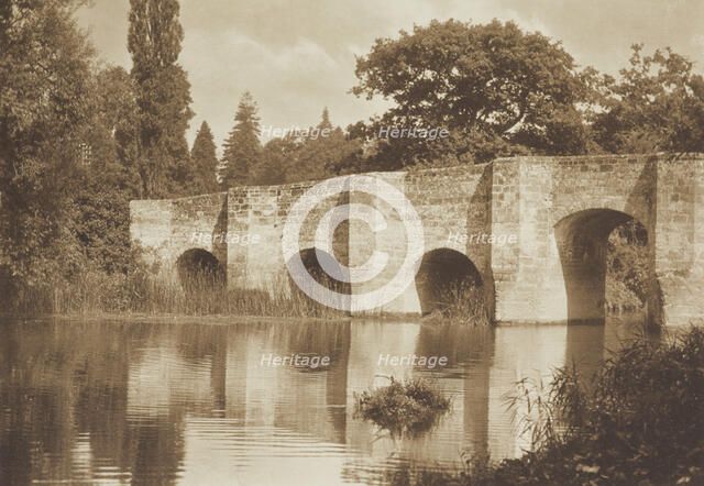 [Stone bridge]. From the album: Photograph album - England, 1920s. Creator: Harry Moult.