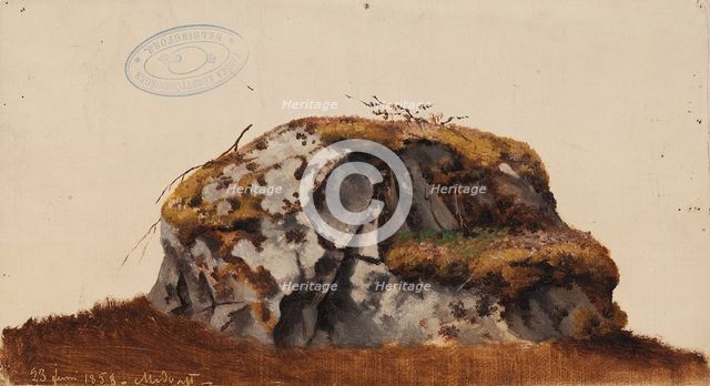 Stone, exercise, 1858. Creator: Magnus von Wright.