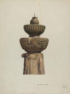 Stone Fountain, 1939. Creator: Raymond E. Noble