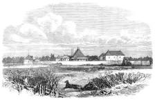 Stone Fort, Red River Settlement, 1870. Creator: Unknown