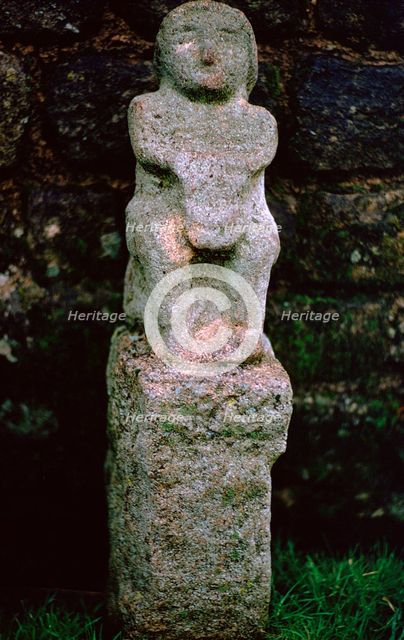 Stone figure from a Mithraeum near Hadrian's Wall, 3rd century. Artist: Unknown