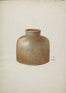 Stone Fruit Jar, 1935/1942. Creator: Margaret Stottlemeyer