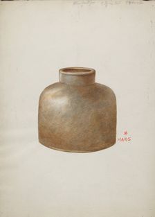 Stone Fruit Jar, 1935/1942. Creator: Margaret Stottlemeyer