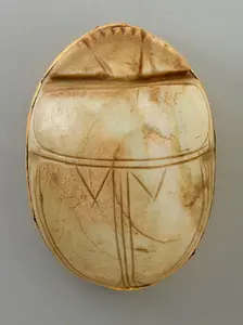 Stone Heart Scarab (image 1 of 2), Probably 18th-20th Dynasty (1569-1081 BCE) or later. Creator: Unknown