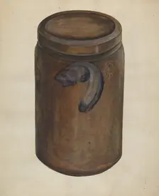 Stone Jar, 1935/1942. Creator: Edna C. Rex