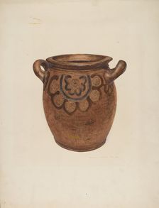 Stone Jar, c. 1940. Creator: Marin J. Bright