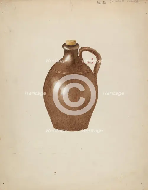 Stone Jug, 1935/1942. Creator: Margaret Stottlemeyer.