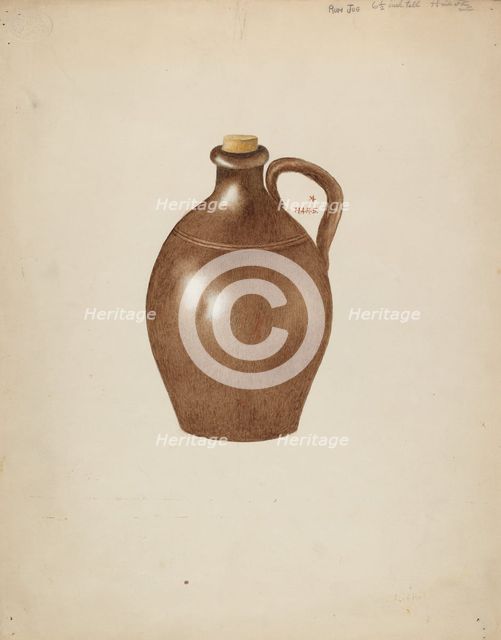 Stone Jug, 1935/1942. Creator: Margaret Stottlemeyer.