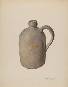 Stone Jug, c. 1940. Creator: Carl Buergerniss