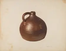 Stone Jug, c. 1939. Creator: Carl Buergerniss