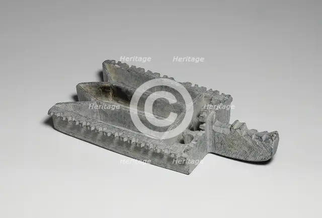 Stone Oil Lamp, Iran, 9th century. Creator: Unknown.