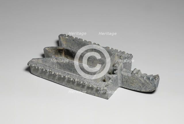 Stone Oil Lamp, Iran, 9th century. Creator: Unknown.