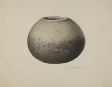 Stone Olla, c. 1940. Creator: Rose Campbell-Gerke