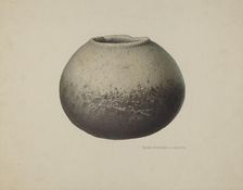 Stone Olla, c. 1940. Creator: Rose Campbell-Gerke