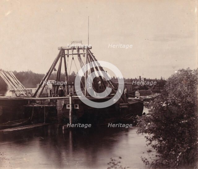 Stone-lifting machine number two [Russian Empire], 1909. Creator: Sergey Mikhaylovich Prokudin-Gorsky.