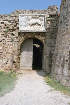 Stone lion, Othello's Tower, Famagusta, North Cyprus, 2001