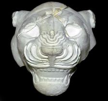 Stone lion's head, Neo-Assyrian, about 680-670 BC, from Sippar, southern Iraq