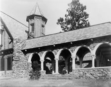 Stone mountain lodge of Paul T. Mayo, Bear Creek Can~on, Rocky Mountains, Colorado..., c1903 - 1923. Creator: Frances Benjamin Johnston