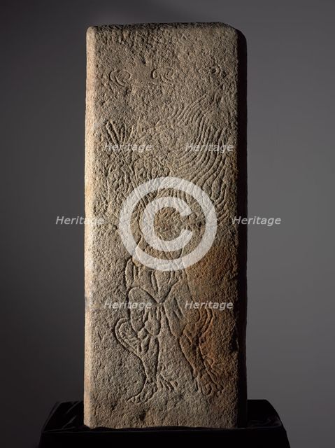 Stone Panel for Royal Tomb, late 700s-early 800s. Creator: Unknown.