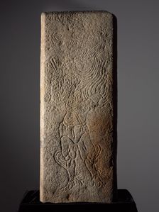 Stone Panel for Royal Tomb, late 700s-early 800s. Creator: Unknown