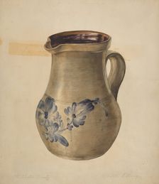 Stone Pitcher, c. 1938. Creator: Isabelle De Strange