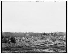 Stone quarry at Pearl, Illinois, between 1890 and 1901. Creator: Unknown