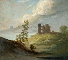 Stone Ruin on Hilltop [undated]. Creator: Lines Family