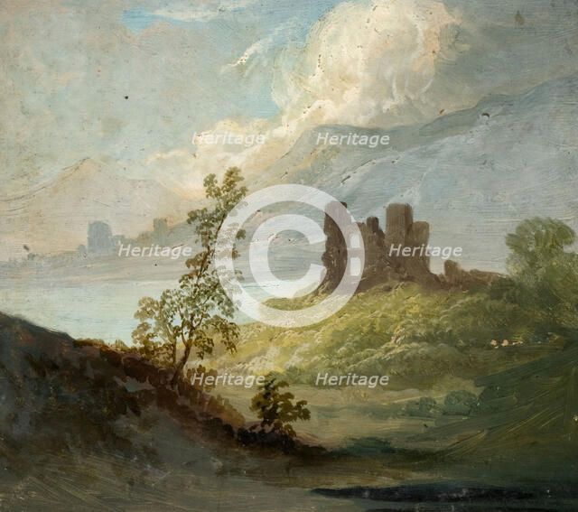 Stone Ruin on Hilltop [undated]. Creator: Lines Family.