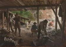 Stone Workers, 1888. Creator: Axel Jungstedt