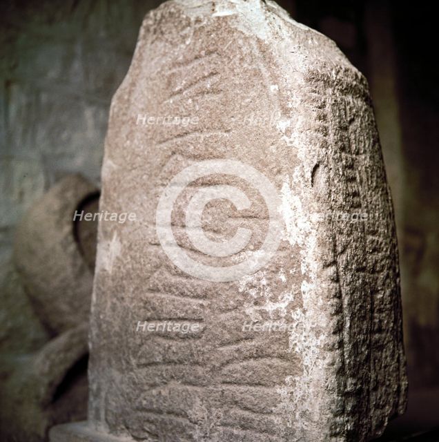 Stone with Runes & Celtic Oghams, Killaloe Church, Co.Clare, Eire. Artist: Unknown