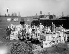 Stone yard, Detroit, Mich., between 1905 and 1915. Creator: Unknown