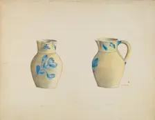 Stoneware Cream Pitcher, 1935/1942. Creator: Margaret Stottlemeyer