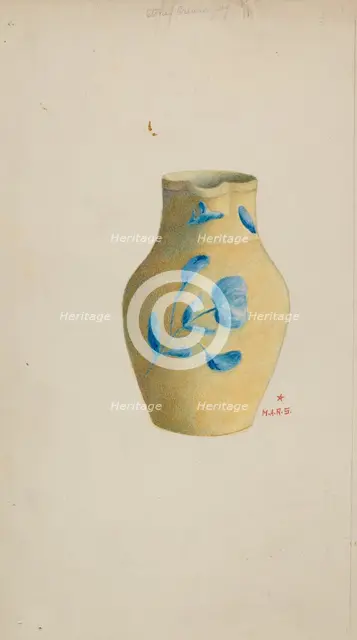 Stoneware Cream Pitcher, 1935/1942. Creator: Margaret Stottlemeyer.