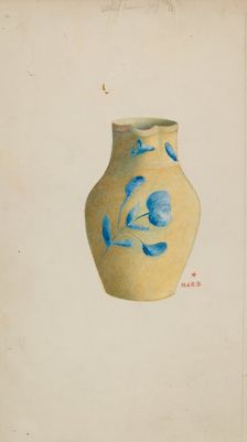 Stoneware Cream Pitcher, 1935/1942. Creator: Margaret Stottlemeyer