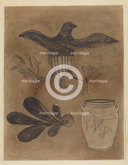 Stoneware Crock, 1935/1942. Creator: Yolande Delasser.