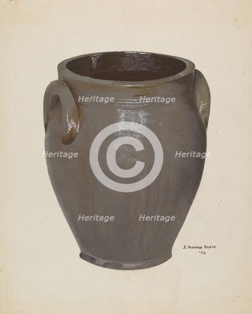 Stoneware Crock, 1936. Creator: Jerome Hoxie.