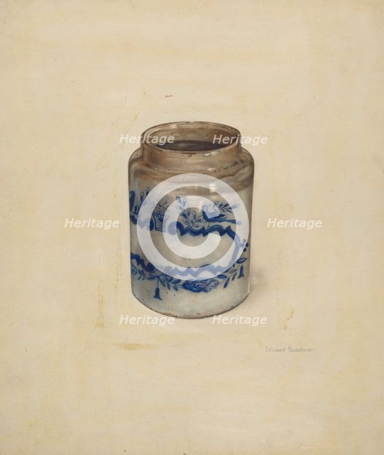 Stoneware Crock, 1938. Creator: Edward W. Buechner.