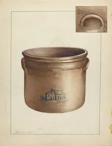 Stoneware Crock, c. 1953. Creator: Anna Aloisi